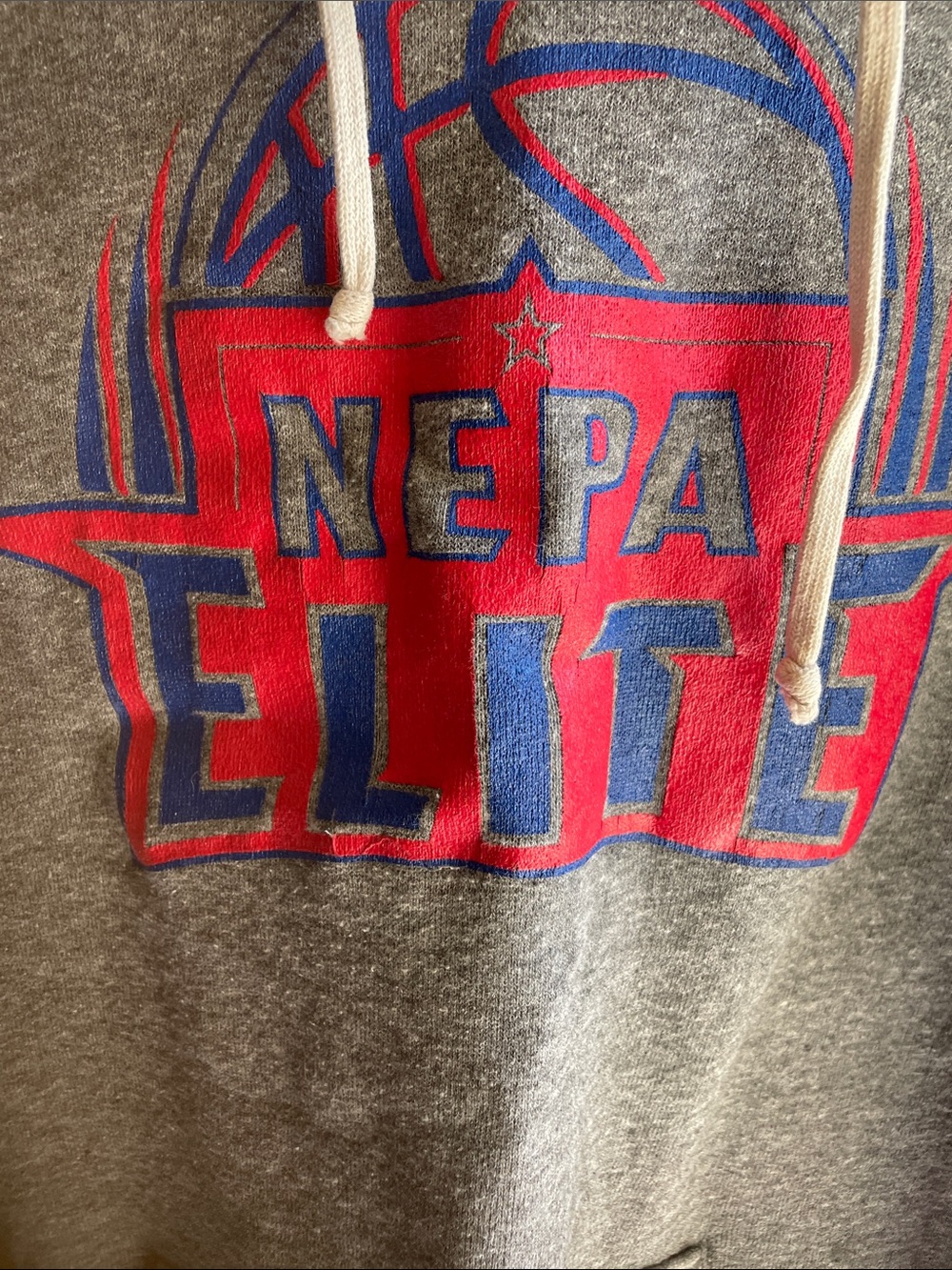 Alternative Gray Hoodie with Red & Blue NEPA Elite Logo Youth XL - Picture 3 of 4